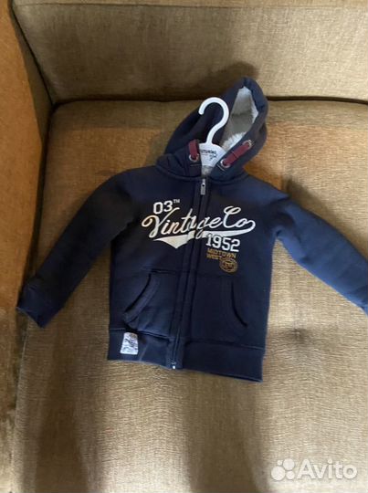Толстовка утепленная 98(3года) б/у
