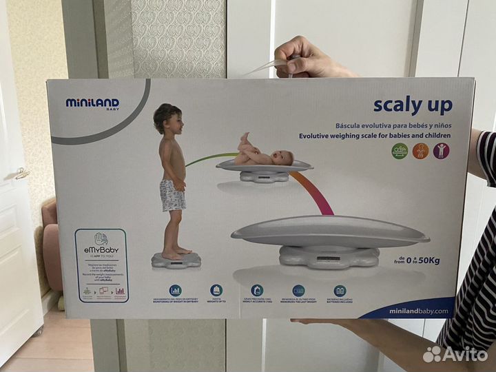 Детские электронные весы miniland baby scaly up