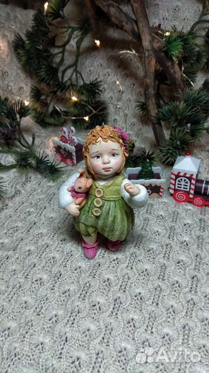 Ватные елочные игрушки