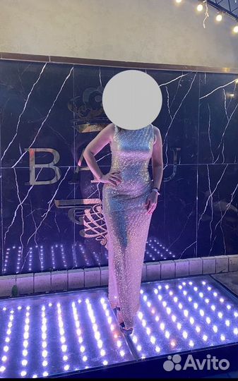 Платье вечернее золотое 42 44