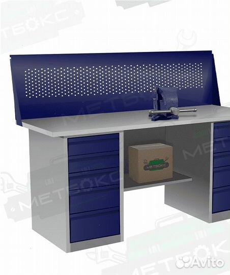 Верстак металлический для гаража/сто/автосервиса