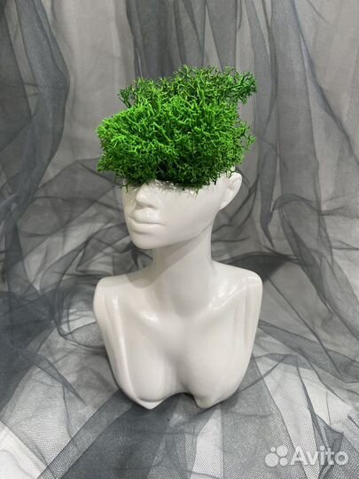 Ваза - бюст из гипса