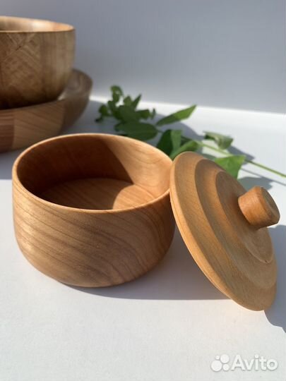 Солонка деревянная