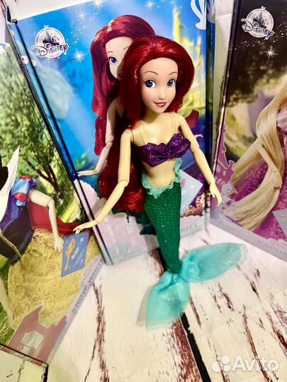Дисней стор кукла Ариэль, Белоснежка, Рапунцель