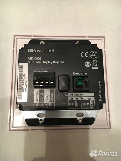 Настенная панель управления russound MDK-C6