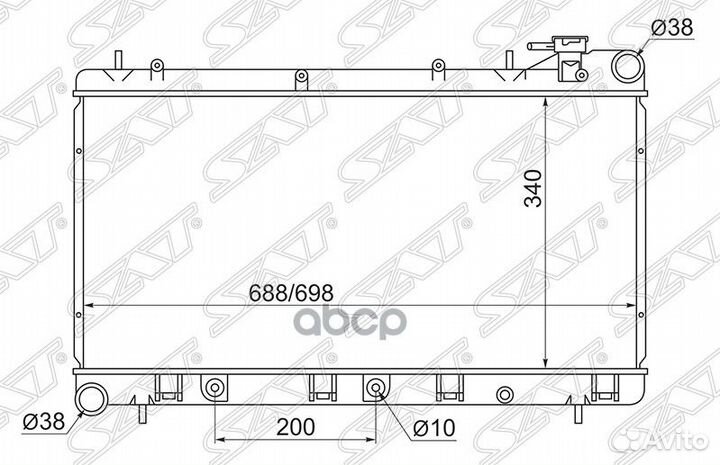 Радиатор Subaru Forester 97-02 / Impreza 92-00