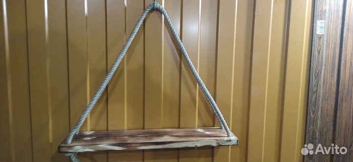 Полка навесная с канатом и крючком