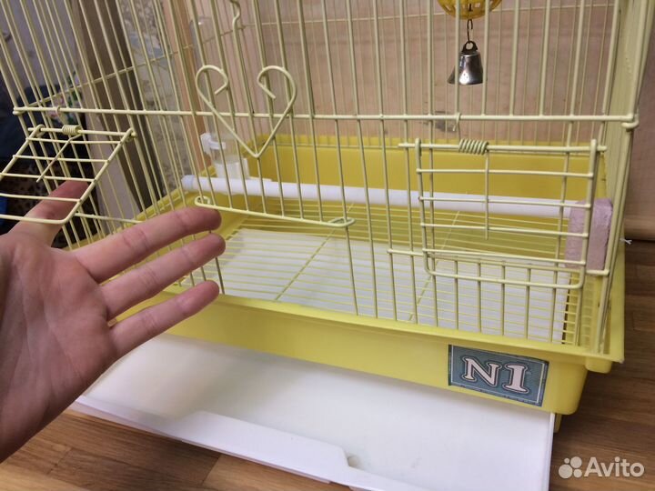 Клетка для птиц 45 см с принадлежностями