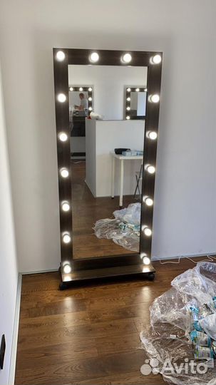 Гримерное зеркало 175/80 с лампочками