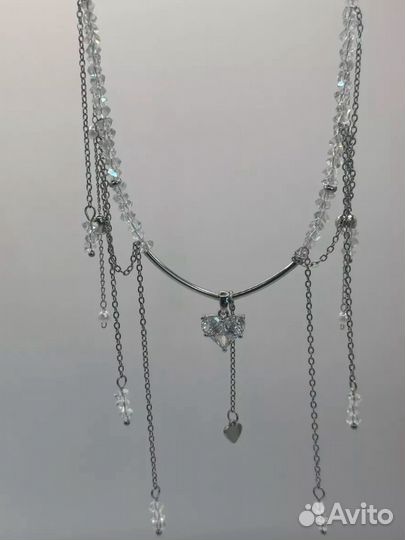 Колье чокер многослойный