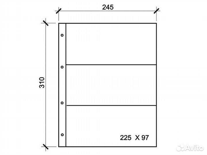Листы Гранд для банкнот, открыток, значков и др