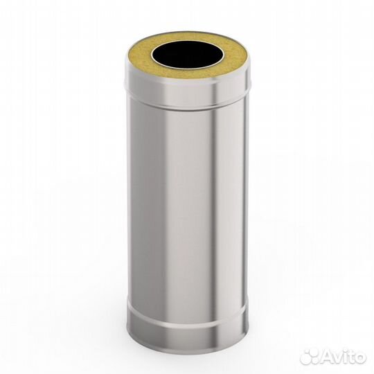 Сэндвич-труба d-115-200,L-500 мм, t-0,5 мм, Нерж