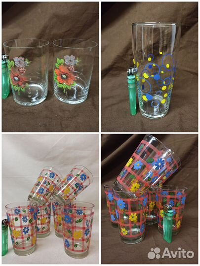 Стаканы, графины, кувшины, период СССР
