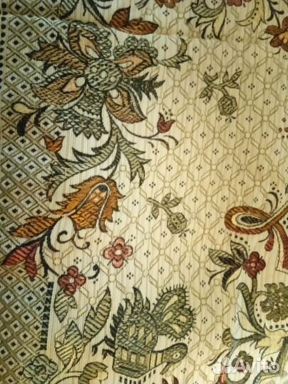 Скатерть старинная, немецкая, квадратная, с бахром