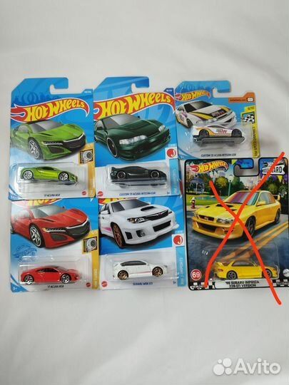 Hot wheels Honda, Acura, Subaru