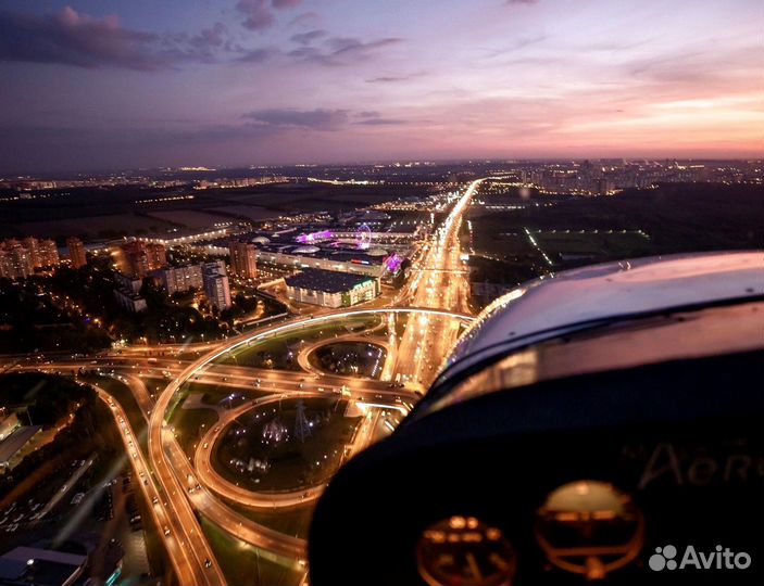 Вечерний Полет над Москвой с фотосессией