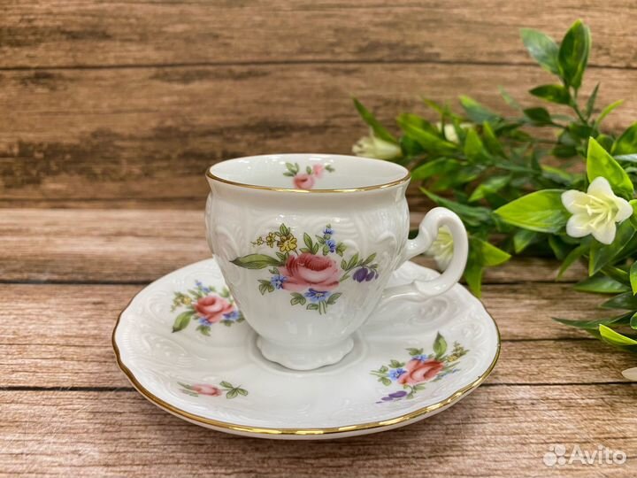 Чашка с блюдцем кофейная 