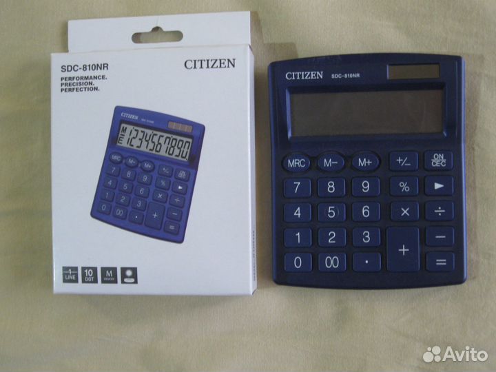 Калькулятор citizen SDC -810NR