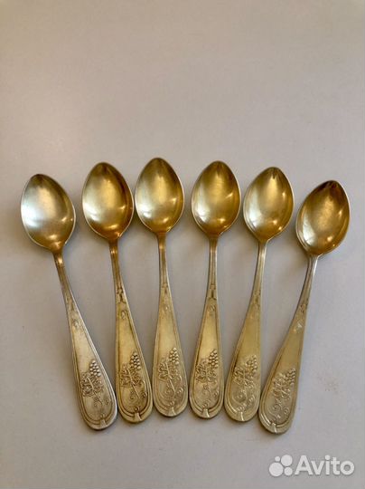 Чайные ложки серебро СССР 875 пробы