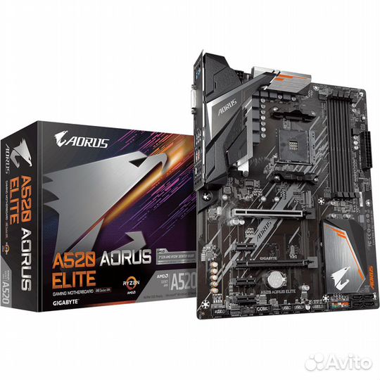 A520 aorus elite, Socket AM4, AMD A520, 4xDDR4-320