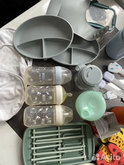 Бутылочка nuk силиконовая детская посуда