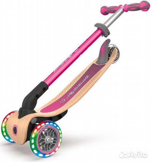 Самокат трехколесный Globber primo foldable wood l