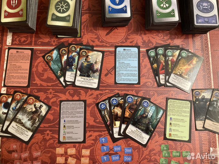 Набор Гвинт (Gwent) 5 колод с полем