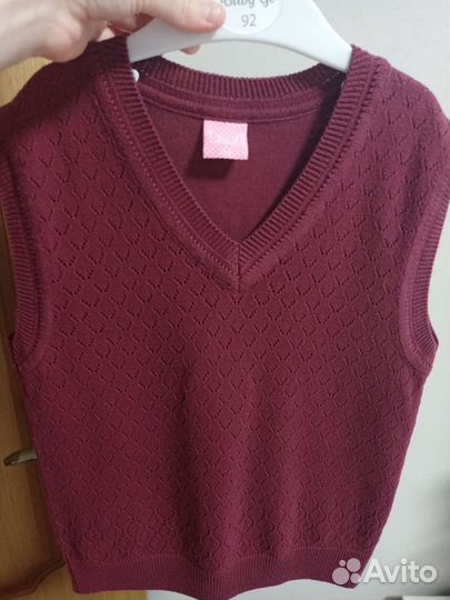 Жилетка для девочки школьная 134 140