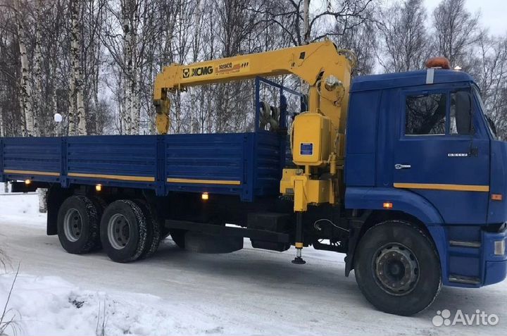 Аренда и услуги манипулятора, стрела 5 т, 11 м, борт 10 т, 6.7 м