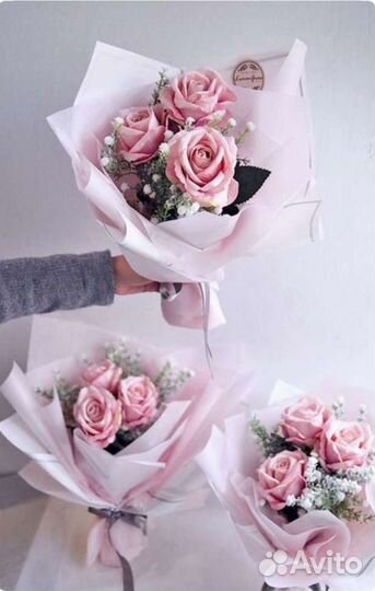 Живые цветы букеты