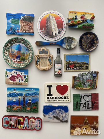 Магниты на холодильник из разных стран