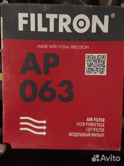 Воздушный фильтр filtron AP063