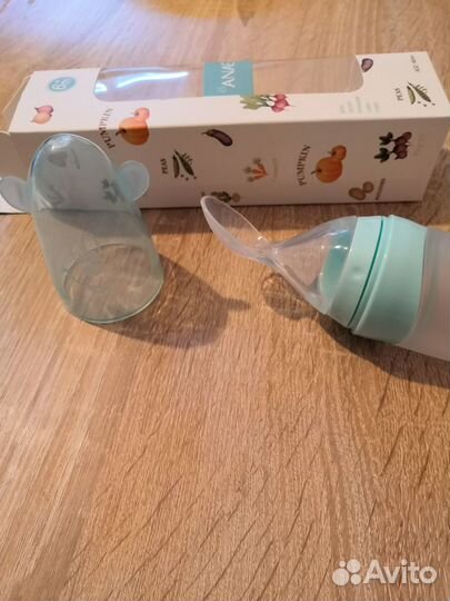 Силиконовая ложка-бутылочка anae новая