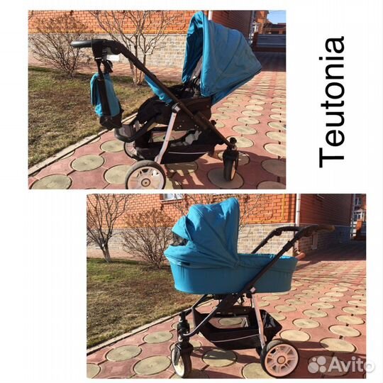 Коляска Teutonia 2в1 (люлька+прогулоч.) Германия