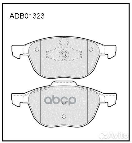 Колодки торм. ford mazda volvo cmax (DM2) 0710