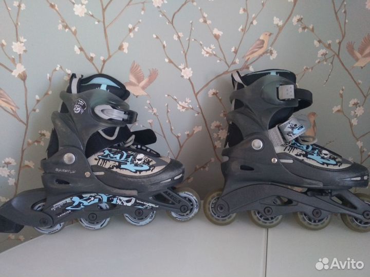 Коньки роликовые раздвижные 30-33