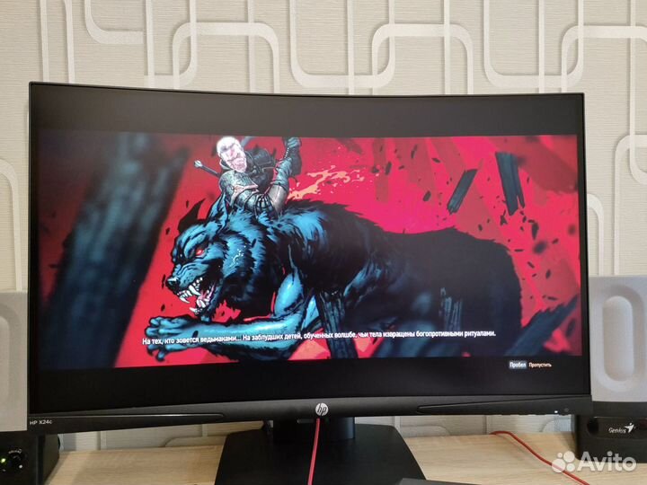 Монитор игровой HP X24c 144 гц 24