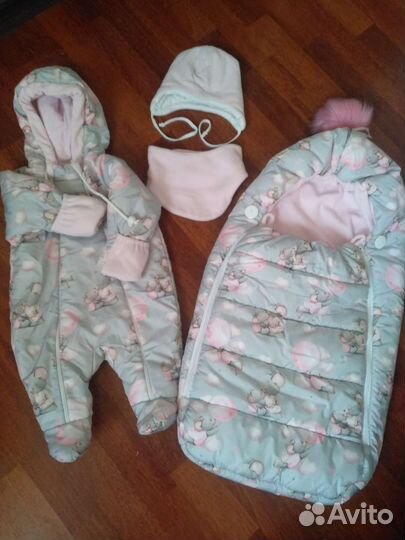 Конверт на выписку для девочки зима