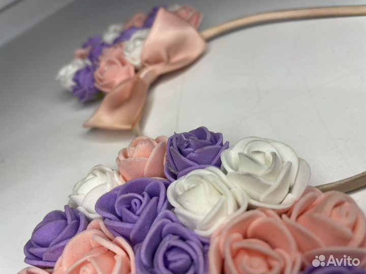 Ободок с цветами