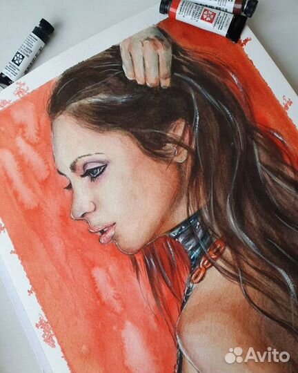 Акварельный портрет по фото