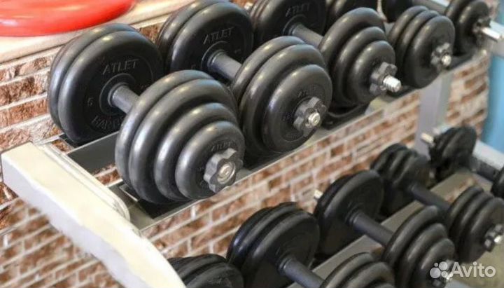 Гантели разборные обрезиненные