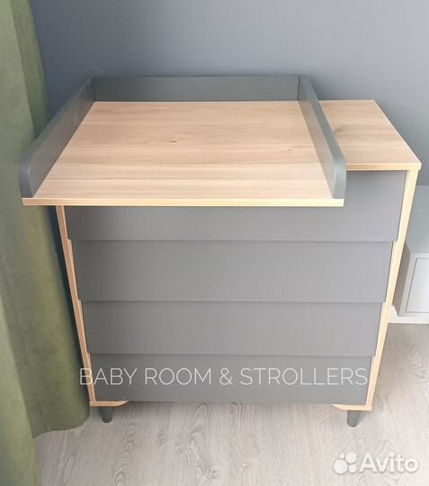 Детский пеленальный комод Rant Bergen Moon Grey