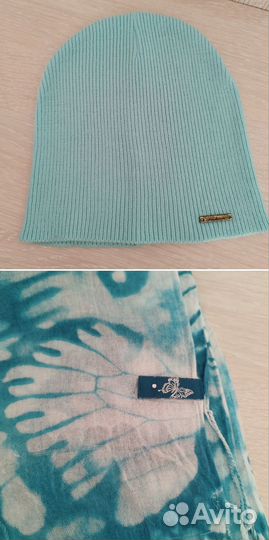 Шапка весенняя палантин