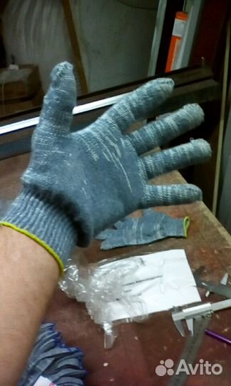 Перчатки хб строительные