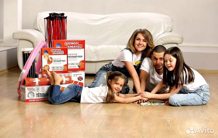 Кабельный мат для теплого пола daewoo enertec