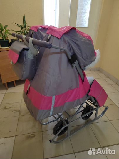 Санки-коляска для двойни