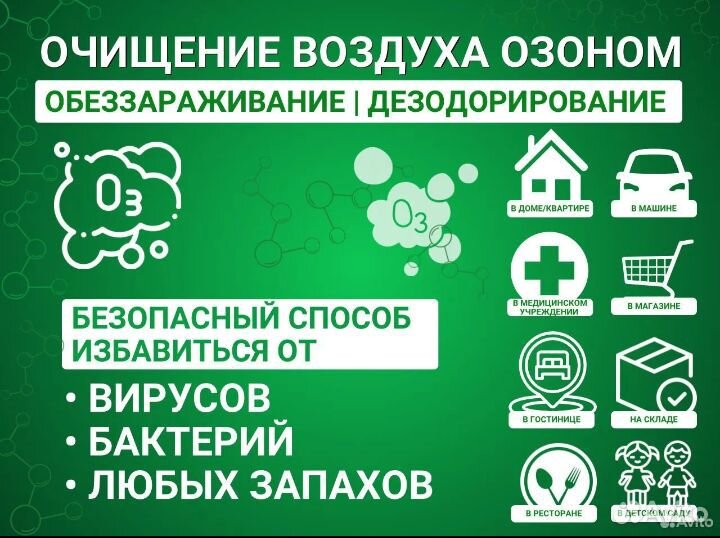 Озонирование помещения