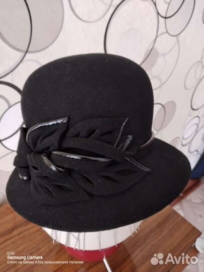 Шляпки женская фетровая