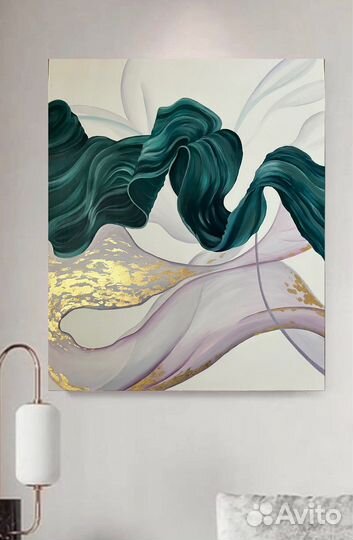 Абстрактная картина с поталью