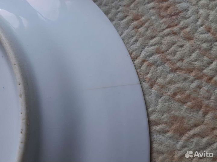 2 декоративные антикварные тарелки